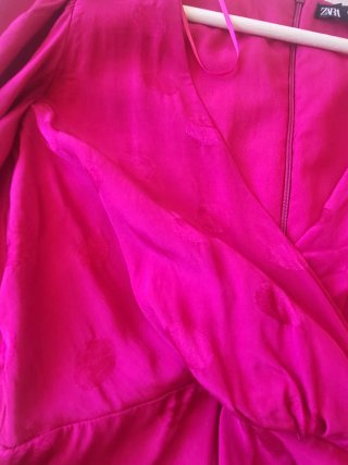 Vestido Zara fiesta rosa