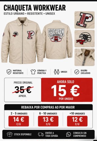 Chaqueta Workwear Beige Unisex
