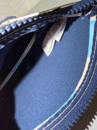 Pochette Saint Barth beige e blu