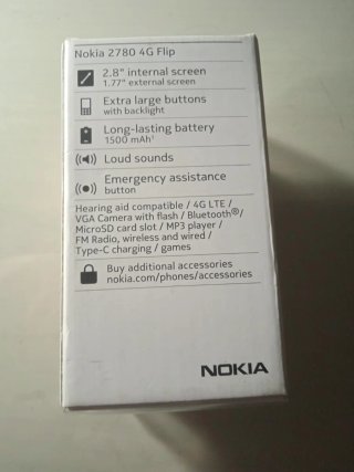 Nokia 2780 4G Flip Negro