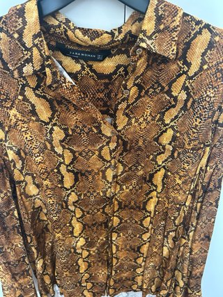 Camisa Zara Estampada Serpiente