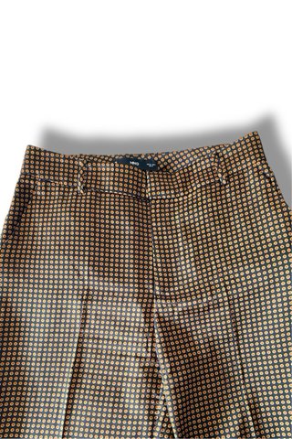 Pantalón ancho Mango satinado estampado