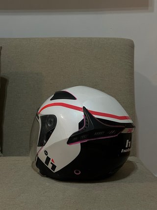 Casco Jet Hebo Blanco con Visera