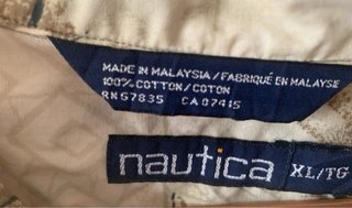 Camisa Hawaiana Nautica XL Estampada Vintage