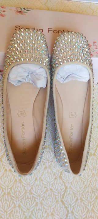 Bailarinas Sandra Fontán Beige Talla 38
