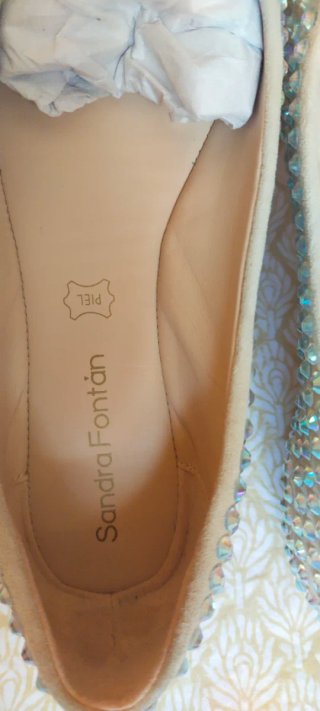 Bailarinas Sandra Fontán Beige Talla 38