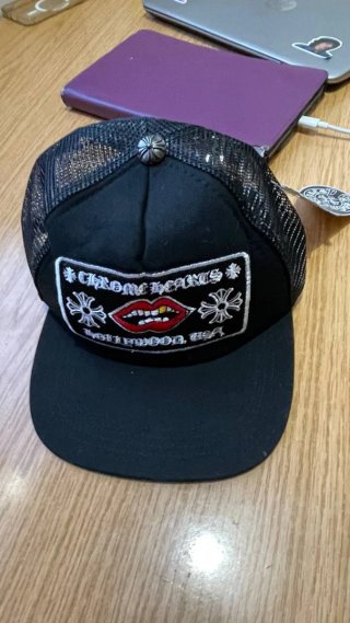 Gorra Chrome Hearts Negra Ajustable Unisex
