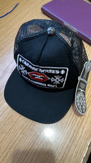 Gorra Chrome Hearts Negra Ajustable Unisex