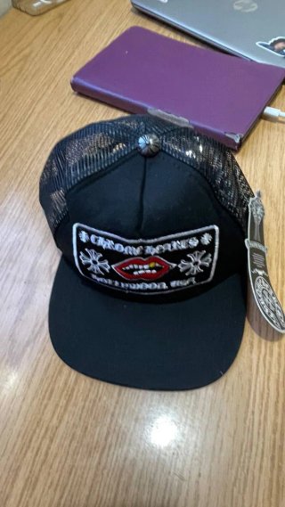 Gorra Chrome Hearts Negra Ajustable Unisex