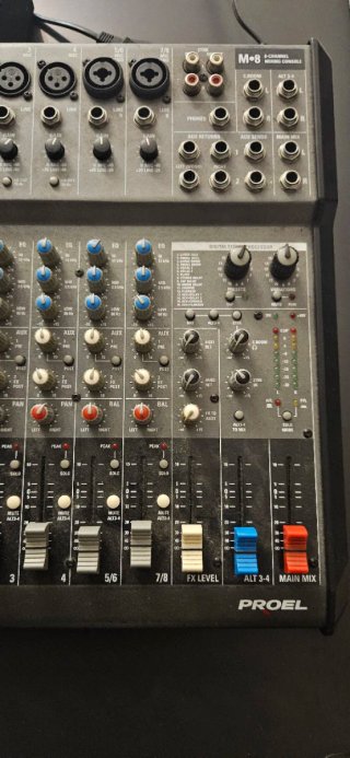 Proel M8 Mixer 8 Canali