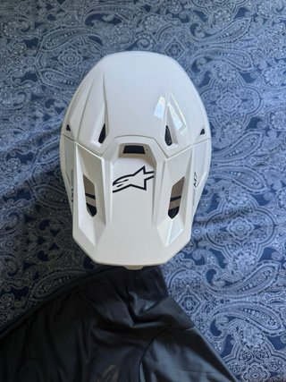 Casco Alpinestars SM7 motocross blanco talla M