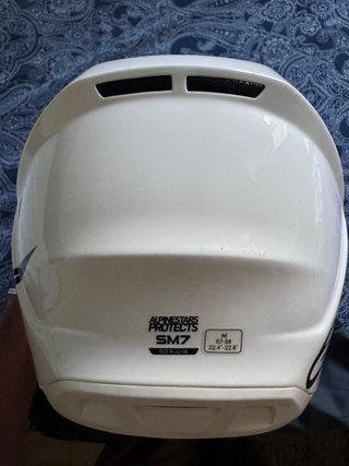 Casco Alpinestars SM7 motocross blanco talla M