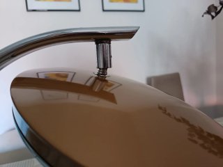 Lámpara Fase 520 Metal Marrón y Plata