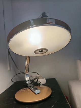 Lámpara Fase 520 Metal Marrón y Plata