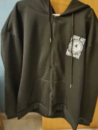Sudadera con capucha Make Art Not War XXL