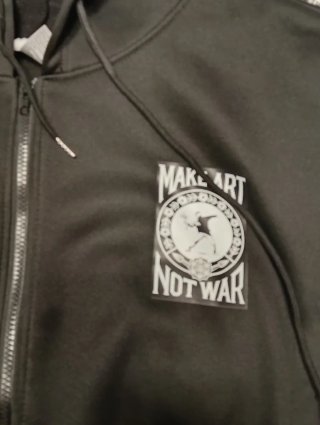 Sudadera con capucha Make Art Not War XXL