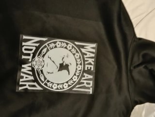 Sudadera con capucha Make Art Not War XXL