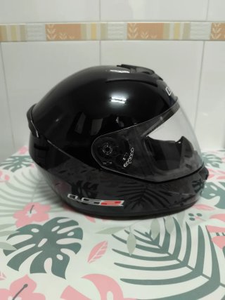 Casco Moto Integral LS2 Negro  Talla XS