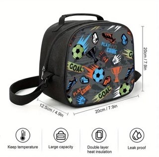 Set 3 Piezas Mochila Escolar Fútbol