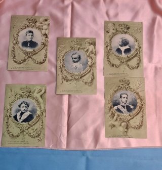 Lote Postales Antiguas UPU España Reyes