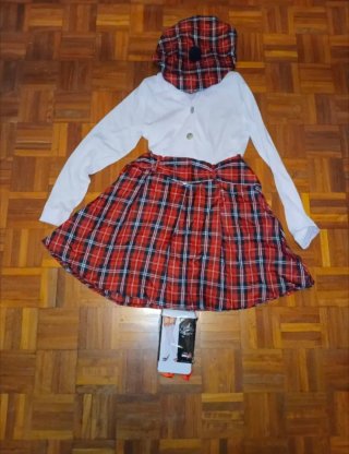 Disfraz Escocesa Talla Única adulto