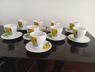 Juego 12 Tazas y Platos Café