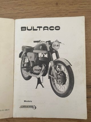 Manual Bultaco Metralla Mk2 Original
