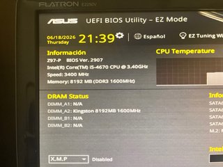 PACK PLACA ASUS Z97-P + INTEL I5 4670 + 8GB RAM