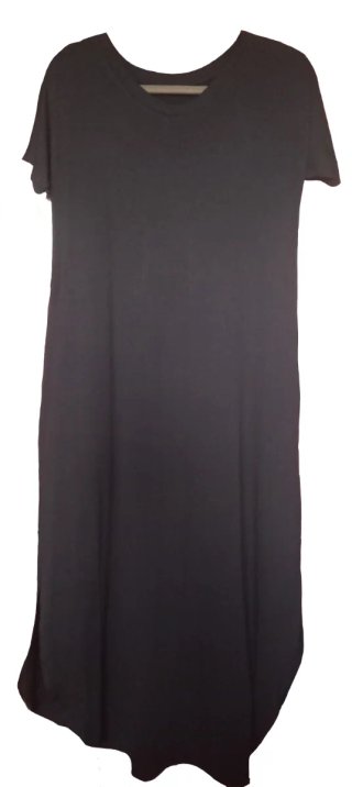Vestido negro con chaleco encaje y bolso