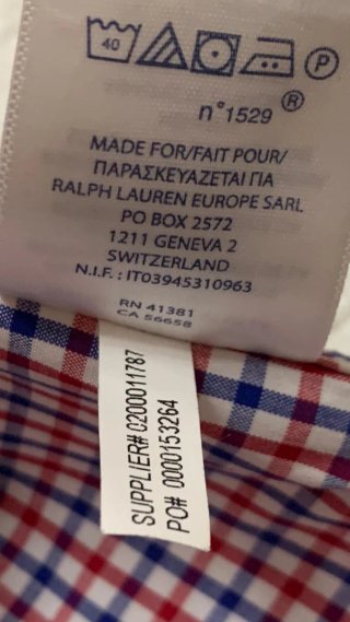 Camicia Ralph Lauren a quadri tg S