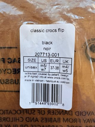 Sandalias Crocs Classic Flip Unisex Talla 37/38