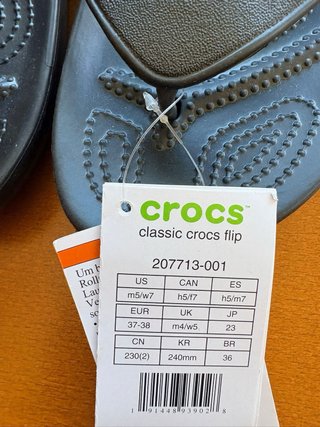 Sandalias Crocs Classic Flip Unisex Talla 37/38