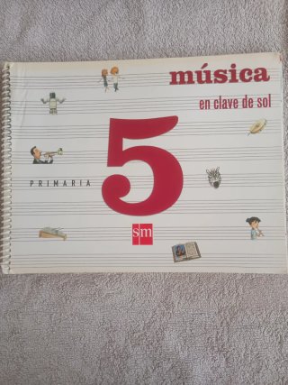 Libro Música 5 Primaria En Clave de Sol
