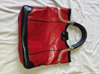 Bolso de mano Gucci rojo piel vintage