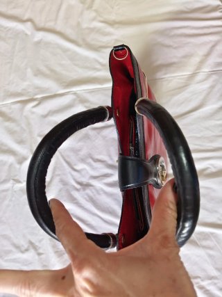 Bolso de mano Gucci rojo piel vintage