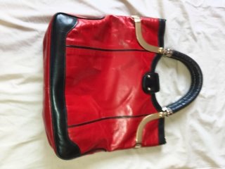 Bolso de mano Gucci rojo piel vintage