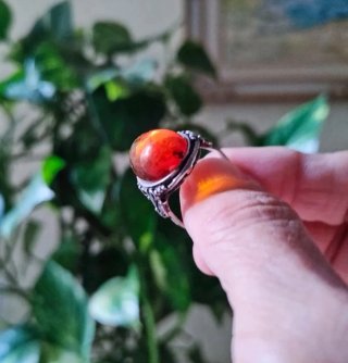 Anillo Plata con Ámbar