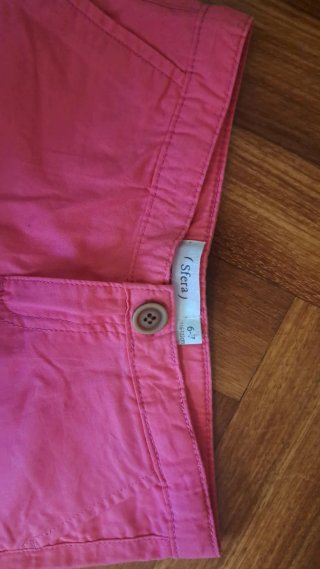 Pantalón corto niña rosa
