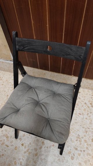 Sillas plegables Ikea madera negra