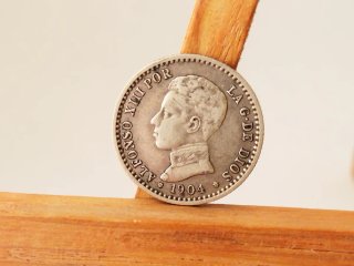 Moneda Plata 50 céntimos 1904 *0*4 Alfonso XIII