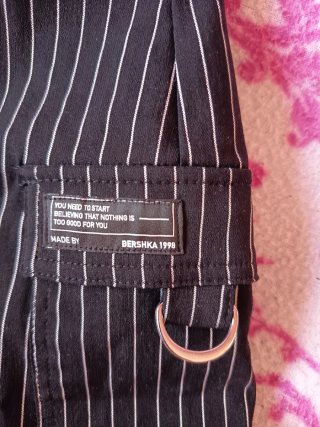 Falda pantalón Bershka rayas verticales