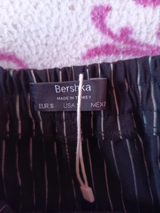 Falda pantalón Bershka rayas verticales