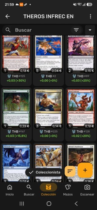 Lote MTG Theros Beyond Death infrecuentes ingles
