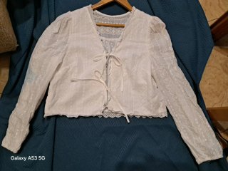 Chaleco blanco encaje