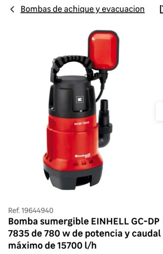 BOMBA AGUA EINHELL GC-DP 7835