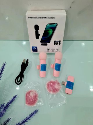 Microfones sem Fio Lavallier Rosa