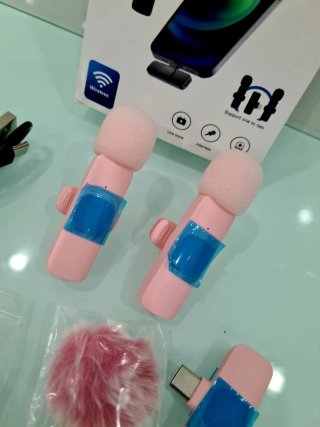 Microfones sem Fio Lavallier Rosa