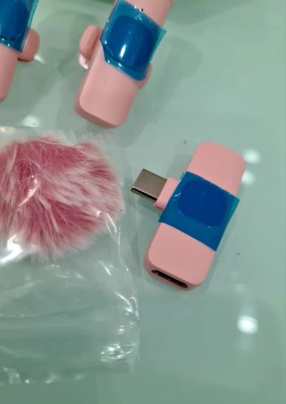 Microfones sem Fio Lavallier Rosa