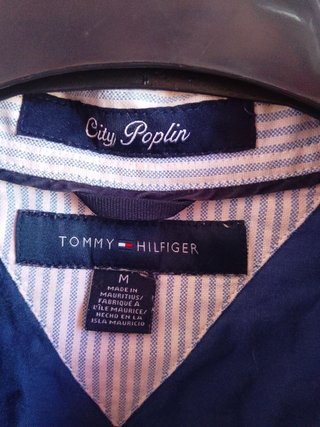 Camicia Tommy Hilfiger Uomo Slim Fit Cotone Blu