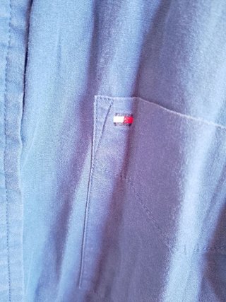 Camicia Tommy Hilfiger Uomo Slim Fit Cotone Blu